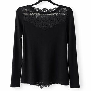 NWOT White House Black Market Lace Detail Sweater Blouse – Size XS